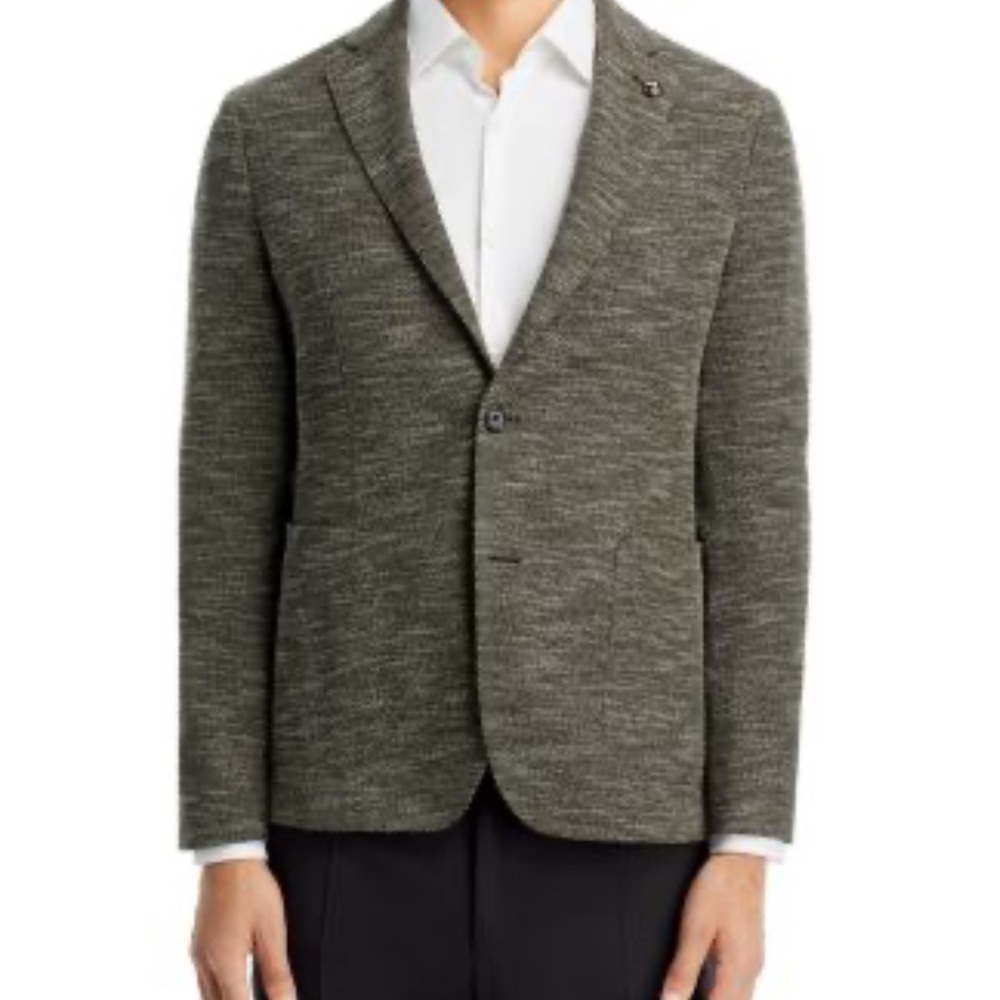 NWT Boss Hugo Boss Italian soft construction jersey slim fit sports coat sz 38 R - Picture 2 of 15